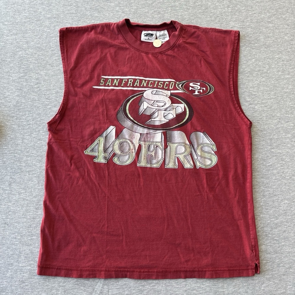 49ers San Francisco Tank Top The Edge Size L Red - Picture 1 of 10